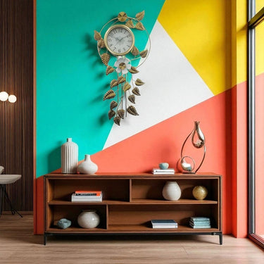 The Serene Botanist's Clock (39 x 20 Inches)